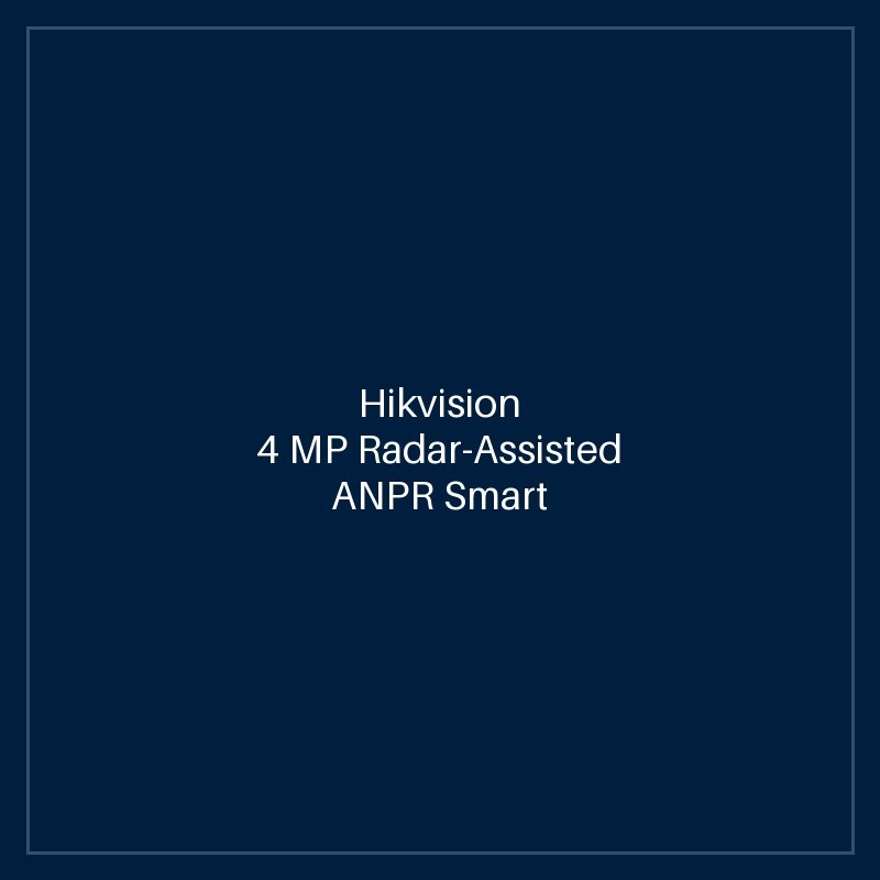 Hikvision 4 MP Radar-Assisted ANPR Smart Monitoring Camera