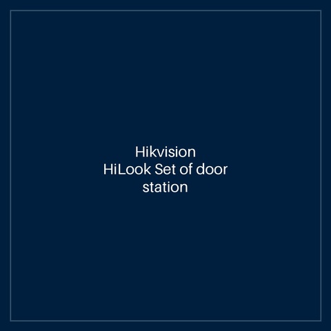 Hikvision- HiLook Set of door station (intercom) and 7" apartment monitor