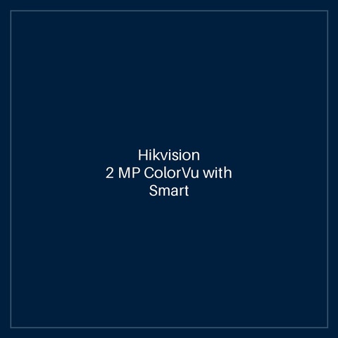 Hikvision - 2 MP ColorVu with Smart Hybrid Light Fixed Bullet Network Camera
