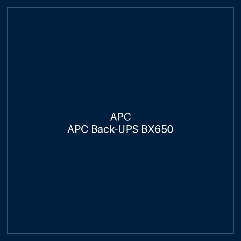 APC Back-UPS BX650 650VA