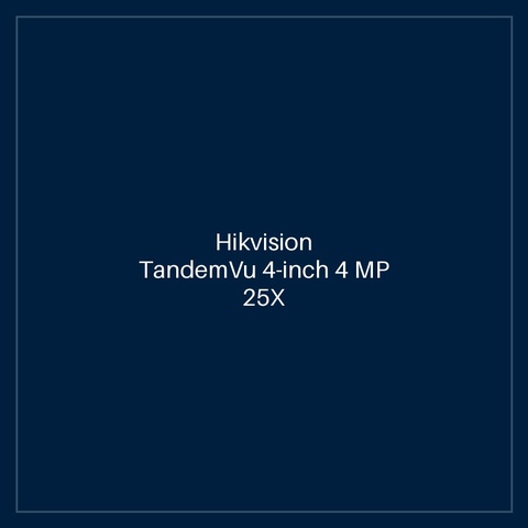 Hikvision - TandemVu 4-inch 4 MP 25X Colorful & IR Network Speed Dome