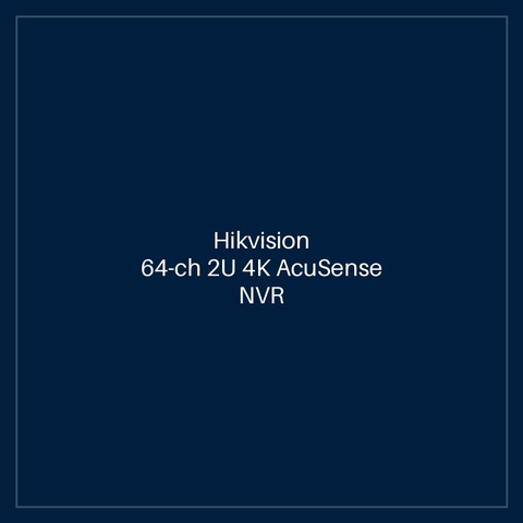 Hikvision 64-ch 2U 4K AcuSense NVR