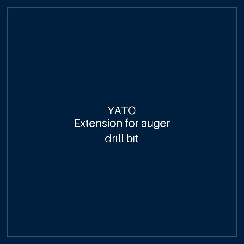 Extension for auger drill bit