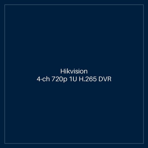 Hikvision - 4-ch 720p 1U H.265 DVR