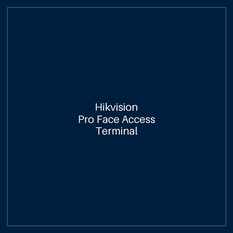 Hikvision Pro Face Access Terminal