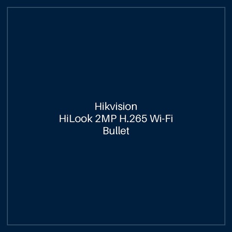 Hikvision- HiLook 2MP H.265 Wi-Fi Bullet Kit