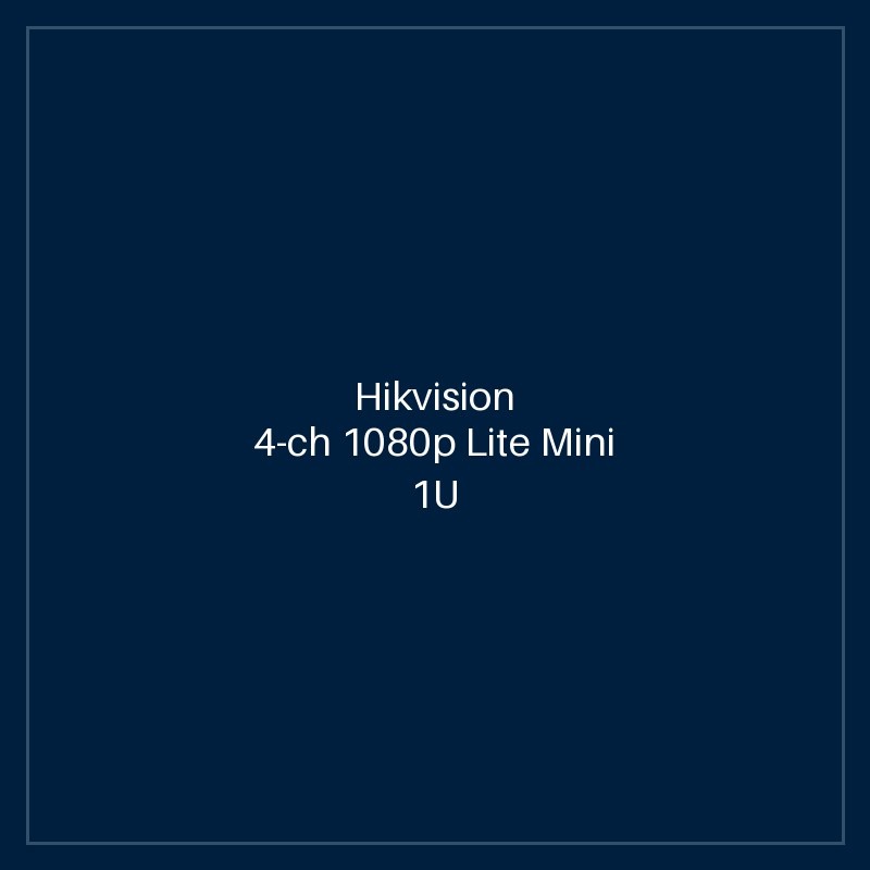Hikvision 4-ch 1080p Lite Mini 1U H.265 DVR