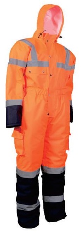 Reflective winter bib pants with padding