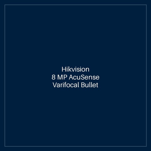 Hikvision 8 MP AcuSense Varifocal Bullet Network Camera