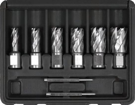 HSS drill bits set 6pcs--for magnetic drill