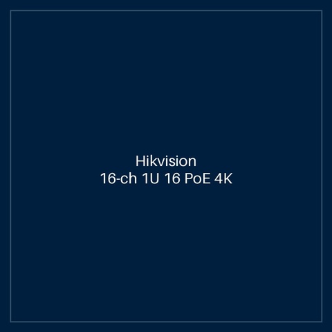 Hikvision - 16-ch 1U 16 PoE 4K NVR