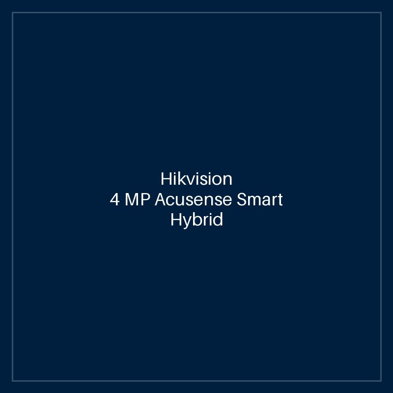 Hikvision 4 MP Acusense Smart Hybrid Light Fixed Dome Network Camera