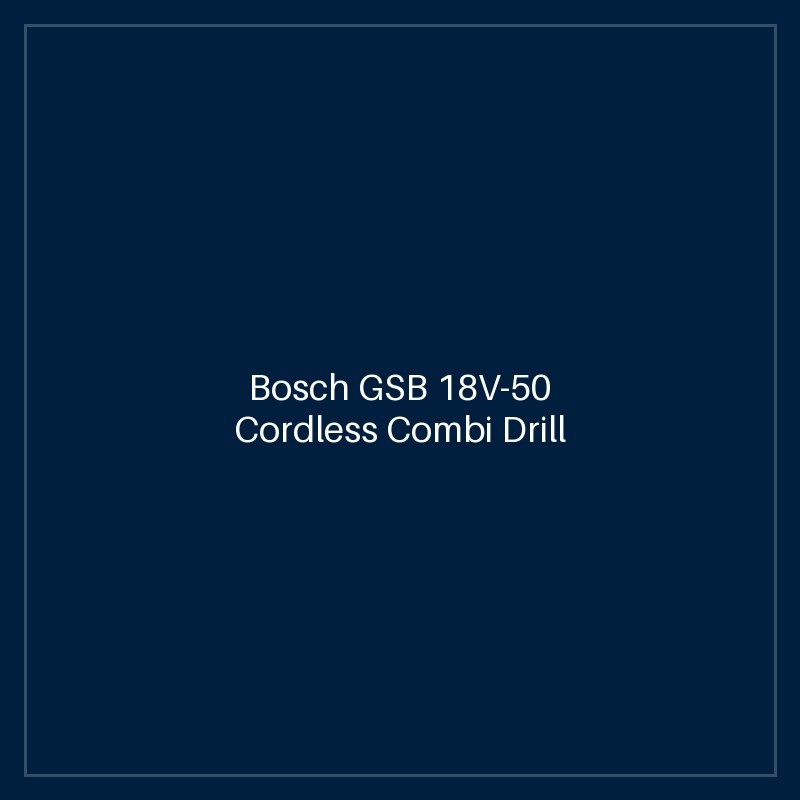 Bosch GSB 18V-50 Cordless Combi Drill (2x2.0Ah)