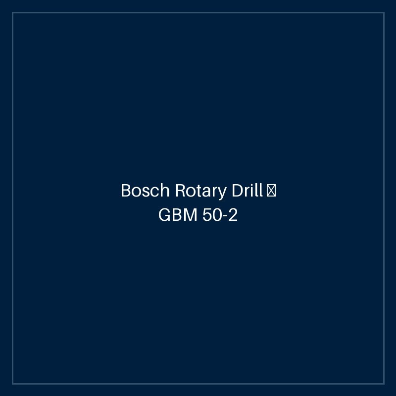 Bosch Rotary Drill — GBM 50-2