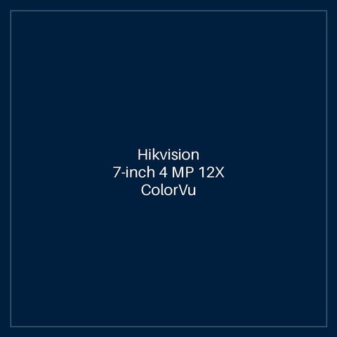 Hikvision 7-inch 4 MP 12X ColorVu Network Speed Dome