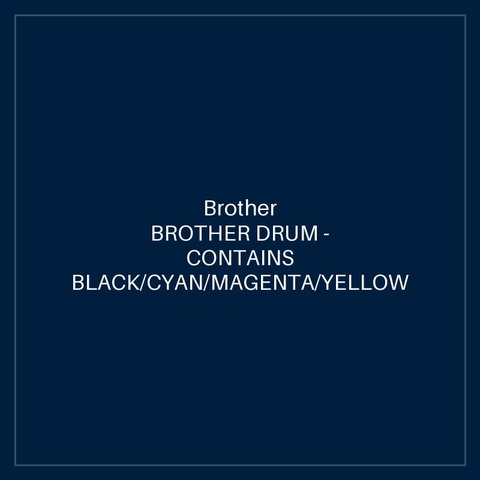 Brother BROTHER DRUM - CONTAINS BLACK/CYAN/MAGENTA/YELLOW DRUM