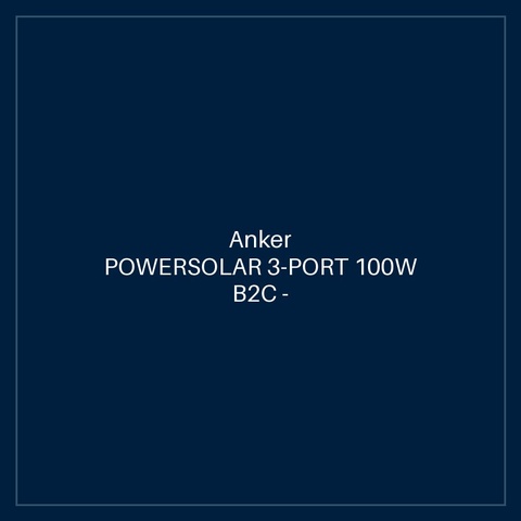ANKER POWERSOLAR 3-PORT 100W B2C - UN BLUE