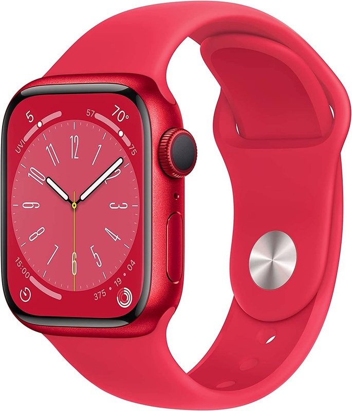 APPLE WATCH SERIES 8 GPS + CELLULAR 41MM (PRODUCT)RED WITH (PRODUCT)RED SPORTS BAND, 41 MM