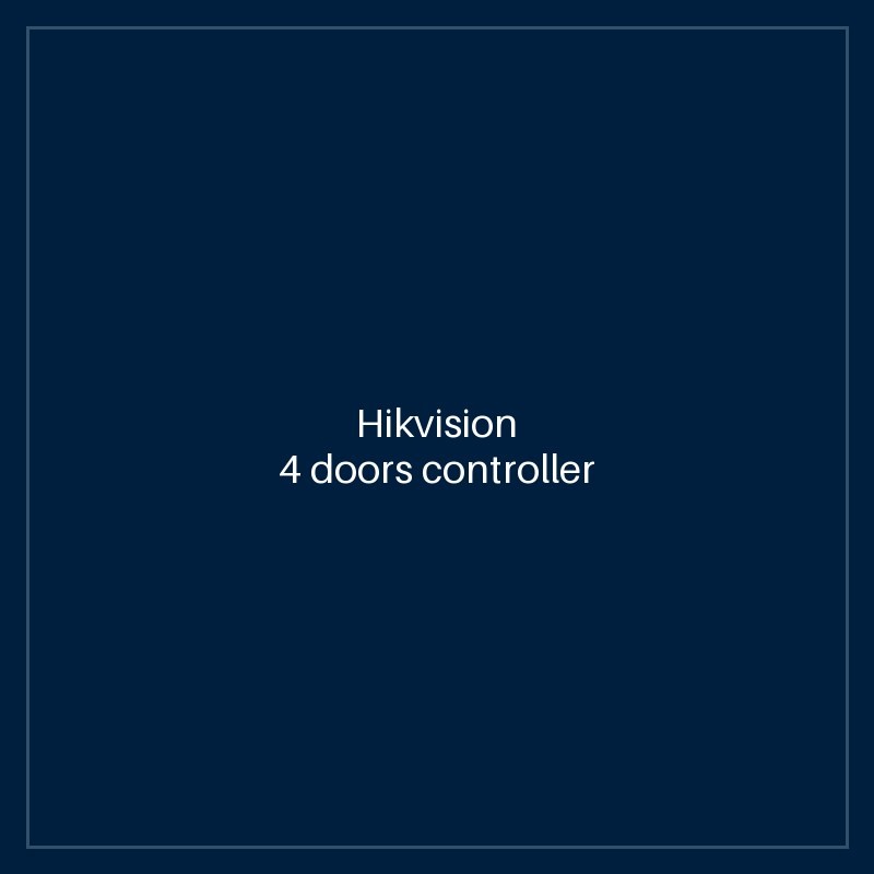 Hikvision 4 doors controller
