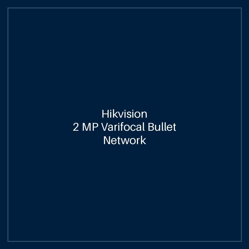 Hikvision 2 MP Varifocal Bullet Network Camera