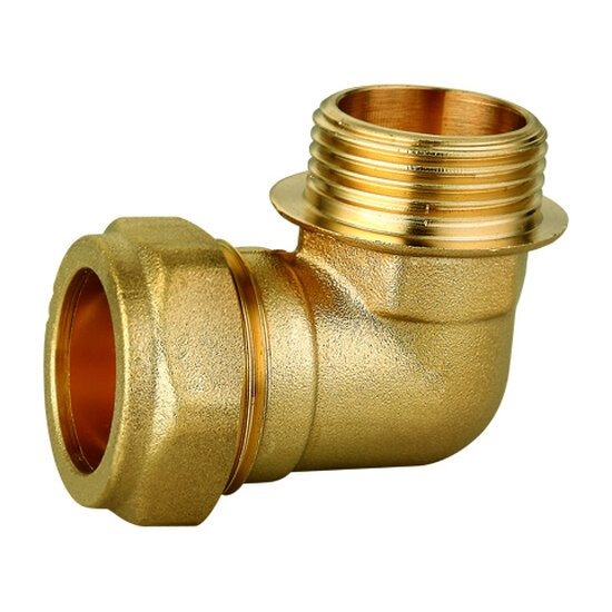 90° Male Elbow Brass Compression