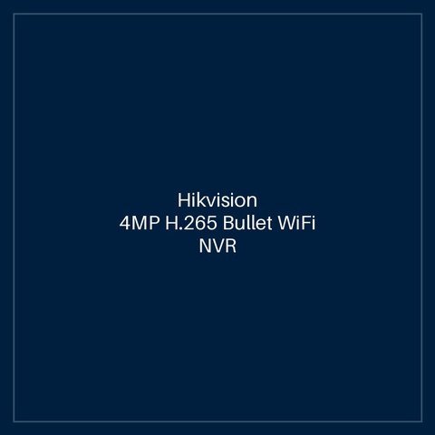 Hikvision 4MP H.265 Bullet WiFi NVR Kit