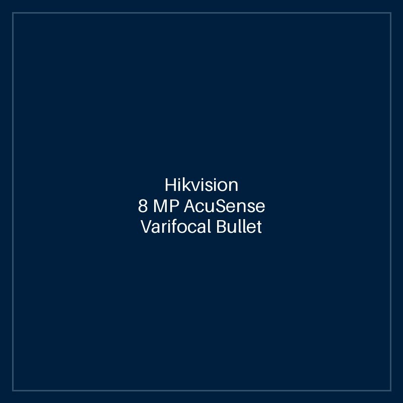 Hikvision 8 MP AcuSense Varifocal Bullet Network Camera
