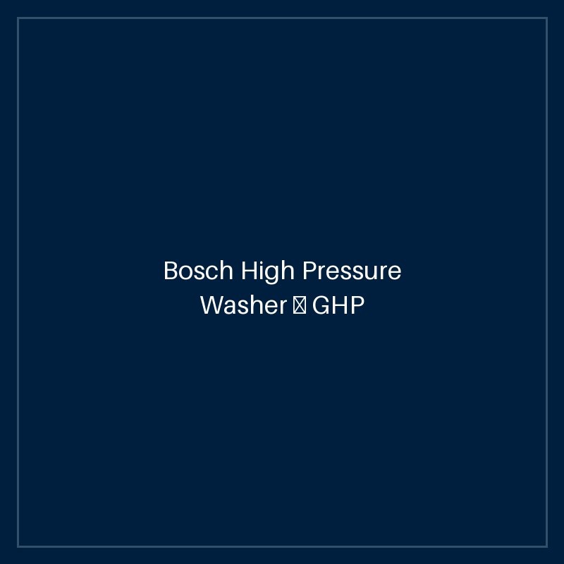 Bosch High Pressure Washer — GHP 5-75