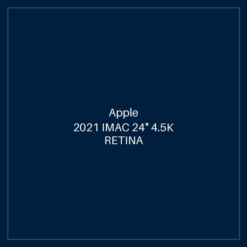 2021 IMAC 24" 4.5K RETINA M1 8CPU 7GPU 8GB SSD 256GB - PURPLE