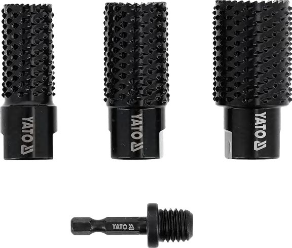 Cylindrical rotary rasps set