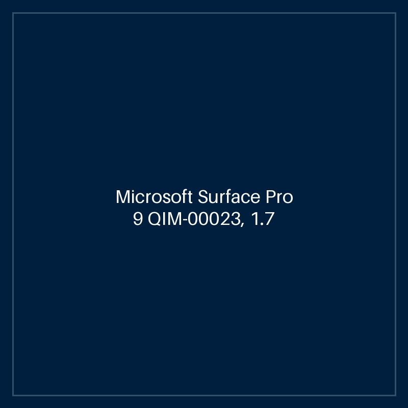 Microsoft Surface Pro 9 QIM-00023, 1.7 GHz Core i7-1255U, 10-core CPU, 4.7 GHz Turbo, 16GB LPDDR5, 256GB SSD, 13" IPS Quad HD 2880 x 1920, Stylus Pen Support, Wi-Fi Only, 120Hz Adaptive Refresh Rate, Windows 11 Pro