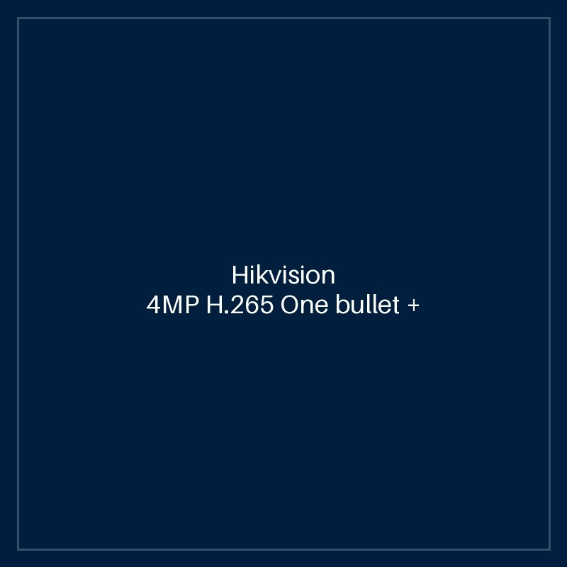 Hikvision - 4MP H.265 One bullet + One PTDome WiFi NVS Kit