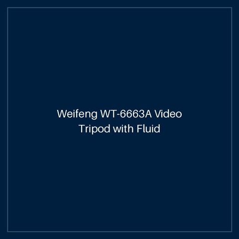 Weifeng WT-6663A Video Tripod with Fluid Head