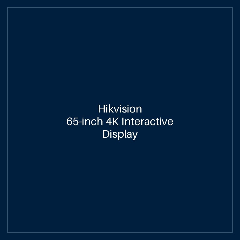 Hikvision - 65-inch 4K Interactive Display