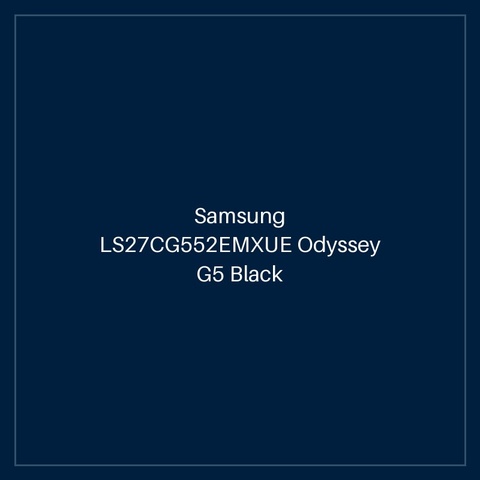 Samsung LS27CG552EMXUE Odyssey G5 Black