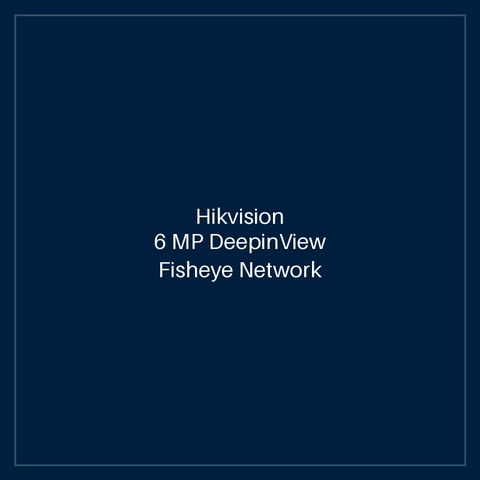 Hikvision 6 MP DeepinView Fisheye Network Camera