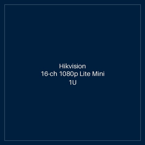 Hikvision 16-ch 1080p Lite Mini 1U H.265 DVR
