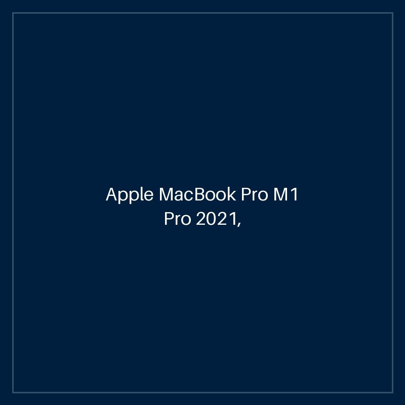 Apple MacBook Pro M1 Pro 2021, 14", 10-Core CPU, 16-Core GPU, 96W Power Adapter, Silver MKGT3B/A, 16GB/1TB