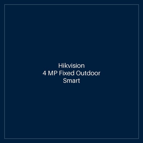 Hikvision - 4 MP Fixed Outdoor Smart Hybrid-light PT Network Camera