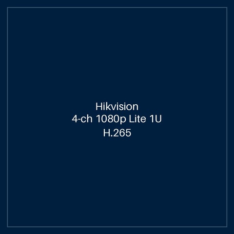 Hikvision 4-ch 1080p Lite 1U H.265 DVR