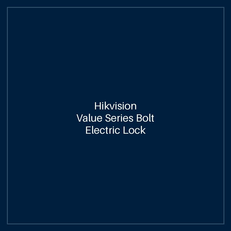 Hikvision Value Series Bolt Electric Lock