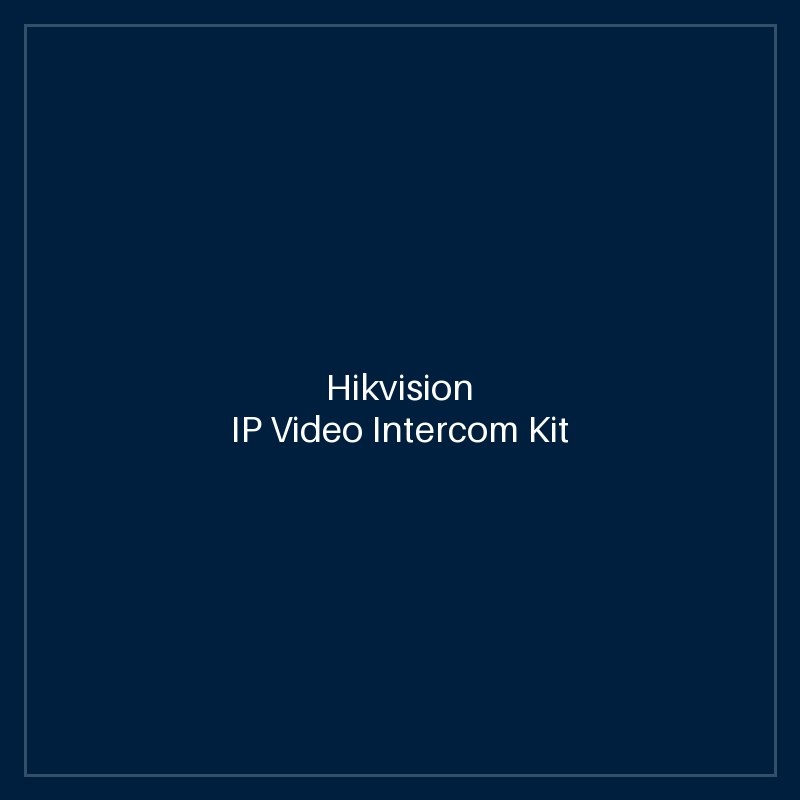 Hikvision IP Video Intercom Kit