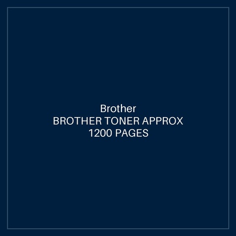 Brother BROTHER TONER APPROX 1200 PAGES