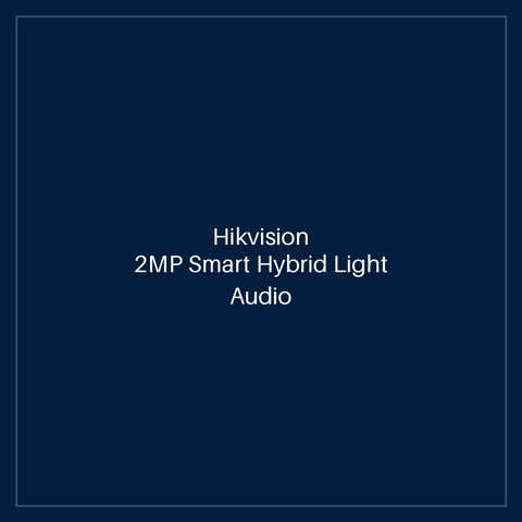 Hikvision - 2MP Smart Hybrid Light Audio Fixed Mini Bullet Camera
