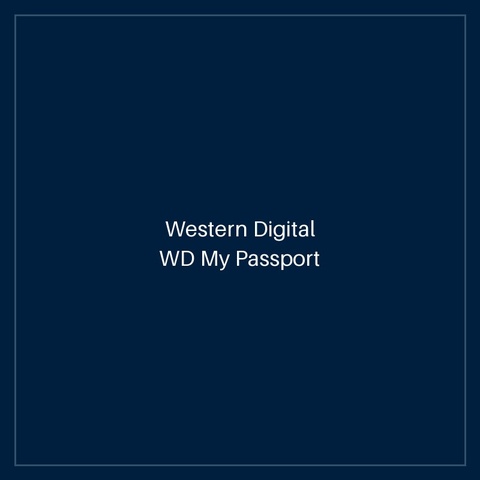 WD My Passport 1TB Portable Hard Drive