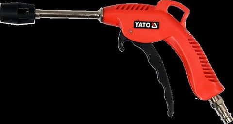 Long air blow gun with turbo