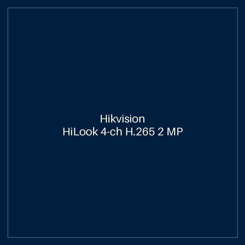 Hikvision- HiLook 4-ch H.265 2 MP Bullet&Turret Kit