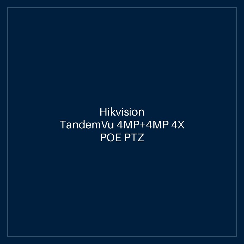Hikvision - TandemVu 4MP+4MP 4X POE PTZ Network Camera