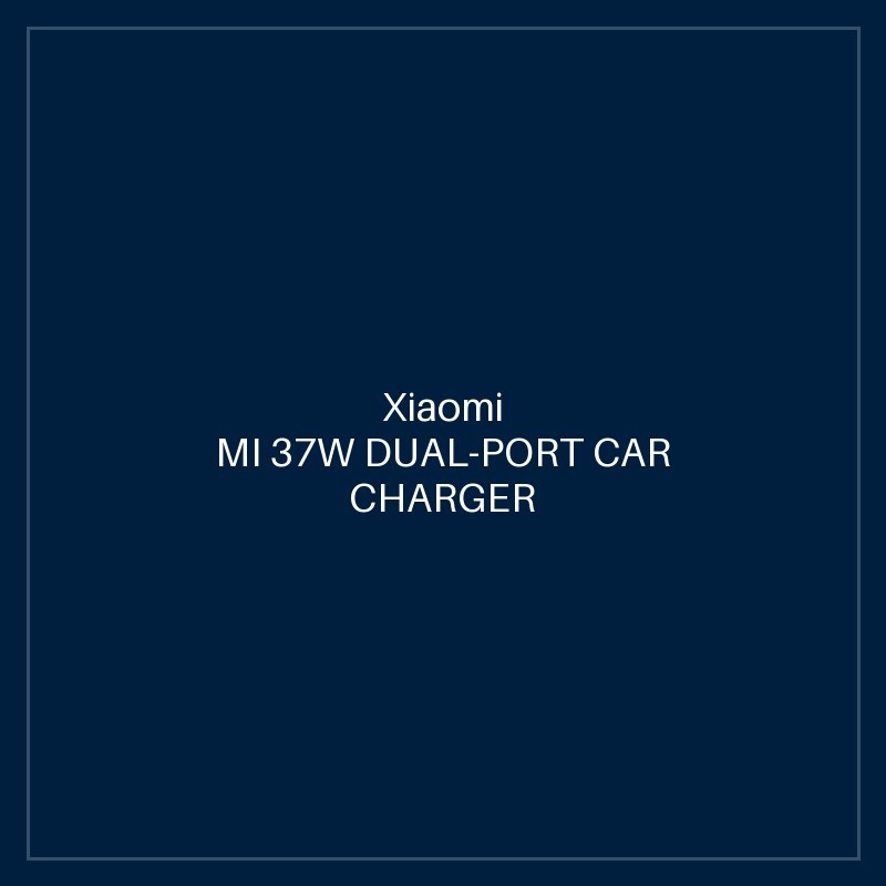 MI 37W DUAL-PORT CAR CHARGER