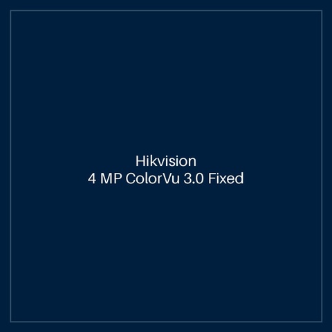 Hikvision 4 MP ColorVu 3.0 Fixed Bullet Network Camera